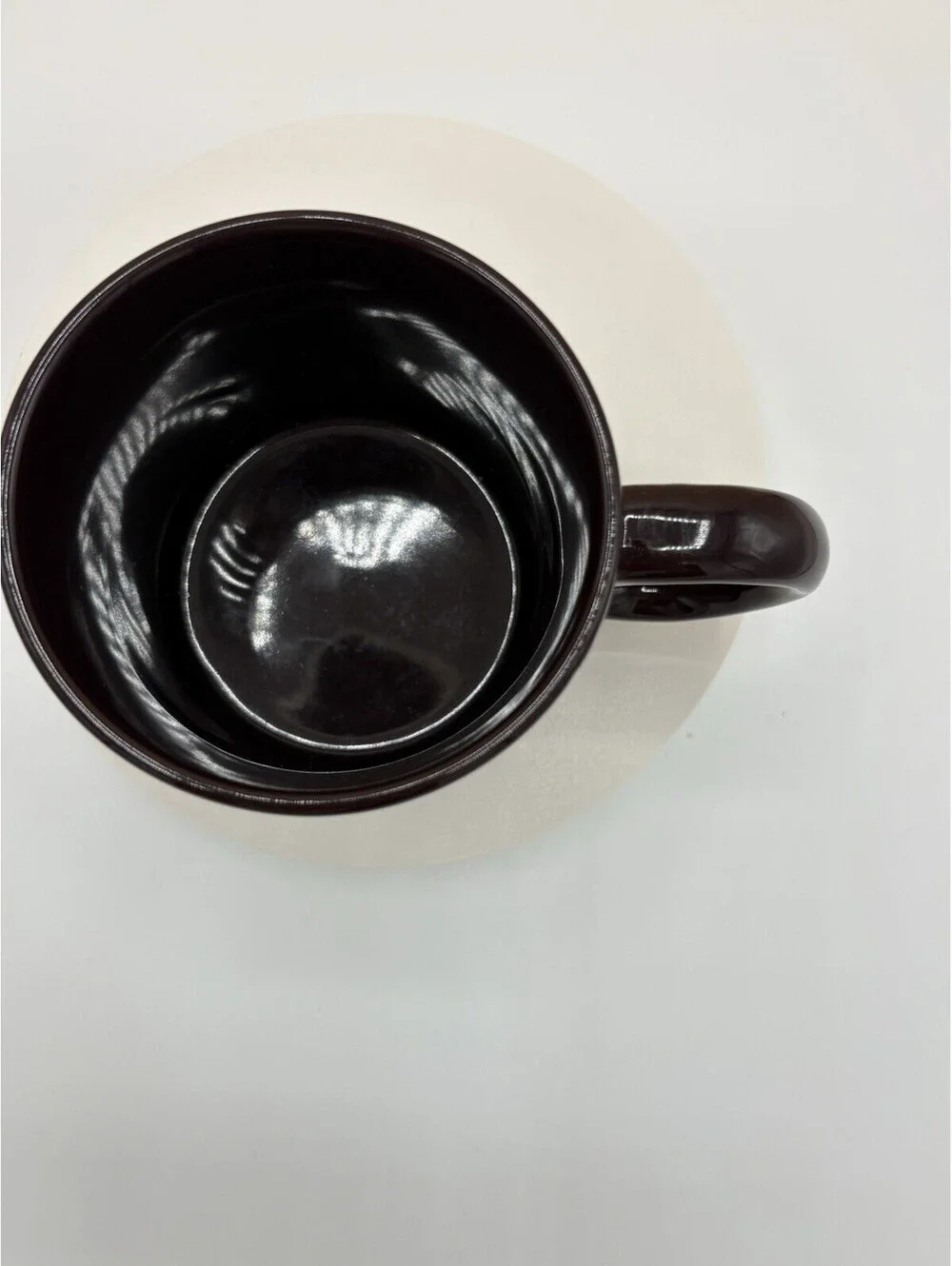 Gallerie Hershey's Black Ceramic Coffee Mug Gray Lettering 14 oz MW/DS Safe